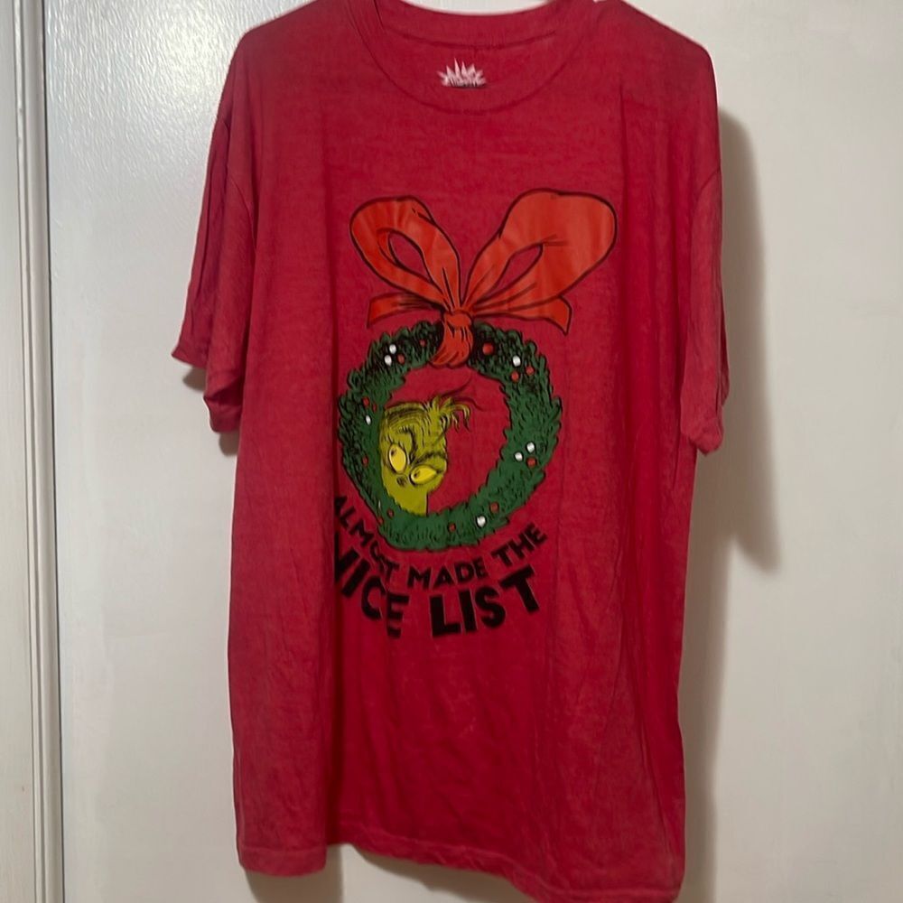 The Grinch almost made the nice list shirt extra large